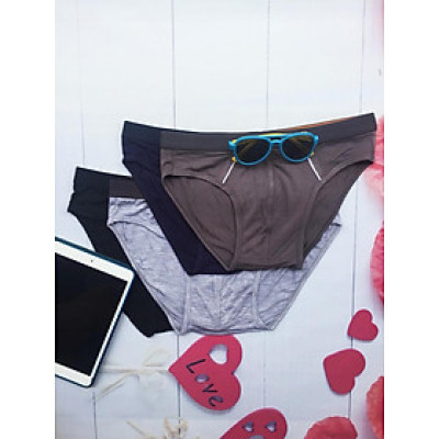 Combo 4 quần lót nam cotton thiên nhiên - 4 màu