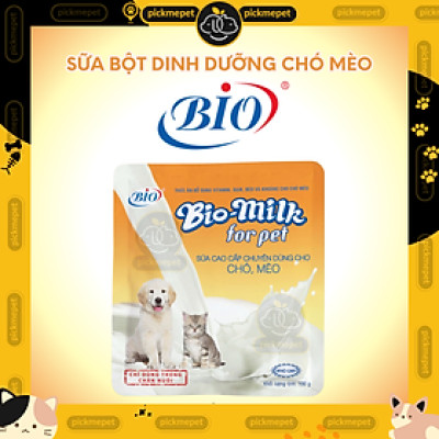 Sữa bột Bio milk for pet |BIO-milk |Biomilk - Sữa dinh dưỡng cho chó mèo 100g