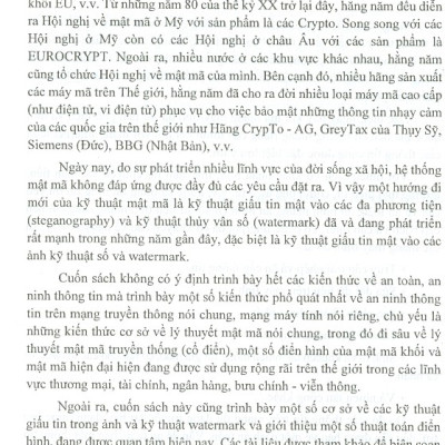 Mật Mã Và An Toàn Thông Tin - Lý Thuyết Và Ứng Dụng