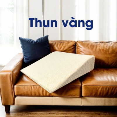 Gối chống trào ngược dạ dày Yorokobi cao 16cm-Gối thông minh 2 trong 1, chống lún, thư giãn vai gáy