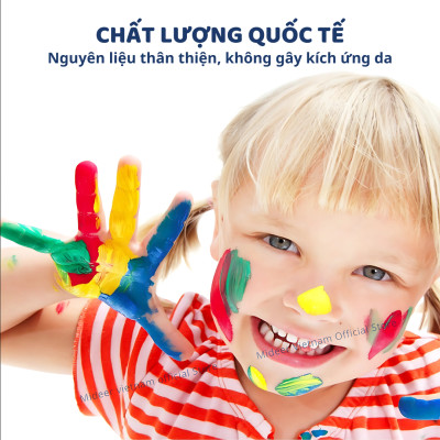 Finger Paint Mideer màu vẽ mặt, vân tay, màu nước an toàn cho bé kèm sổ vẽ và dụng cụ