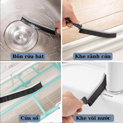 Bàn Chải Vệ Sinh Khe Hở Góc Chết Đa Năng Nhỏ Gọn Tiện Lợi 24cm
