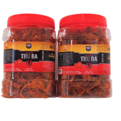 Combo 2 hộp khô bò xé sợi (hộp plastic) mỗi hộp 500gr ăn vặt, đu đủ trộn, ăn với mì tôm, uống bia