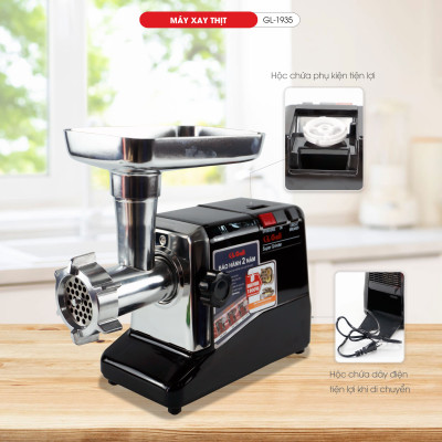 Máy xa thịt Gali GL-1935 - Công suất mạnh mẽ 1800W. Máy đùn thịt công nghiệp. Hàng chính hãng chất lượng cao. BH 24 Tháng