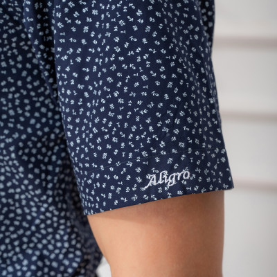 Áo sơ mi nam ngắn tay ALIGRO nhiều màu chất liệu cotton tự nhiên cao cấp, vạt bằng form custom trẻ trung ALGS-C66
