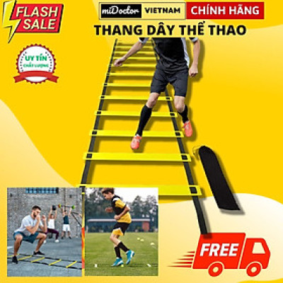 Thang dây tập luyện thể thao thể lực và tốc độ dài 6 mét 12 thanh và 3met (tùy chọn)