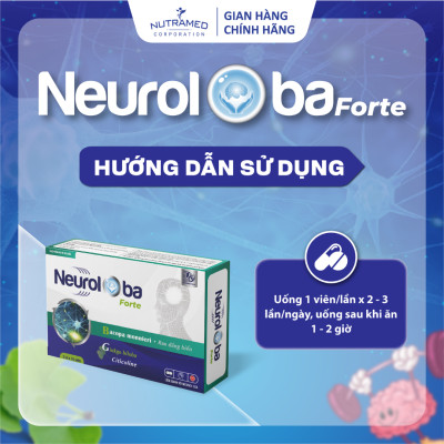 Viên uống Neuroloba Forte hỗ trợ cải thiện tuần hoàn máu não tăng cường trí nhớ (30 viên) - Nutramed