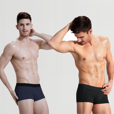 Combo 4 quần lót nam boxer thun cotton, sịp đùi nam đơn giản màu trơn, kiểu dáng boxer nam tính kết hợp thiết kế đơn giản trẻ trung
