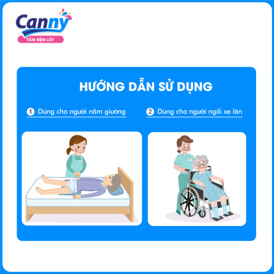 Combo 2 gói Tấm Đệm Lót Người Lớn Canny Siêu Mềm Mại, Siêu Thấm, Kháng Khuẩn (10 miếng)