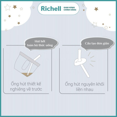 Bộ cốc tập uống 3 giai đoạn và nắp tập uống trực tiếp AXSTARS Richell Nhật Bản chống sặc cho bé từ 6 tháng | Baby