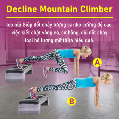 BG Bục dậm nhảy  size 78cm tập aerobic step giảm cân toàn thân hiệu quả (hàng nhập khẩu)