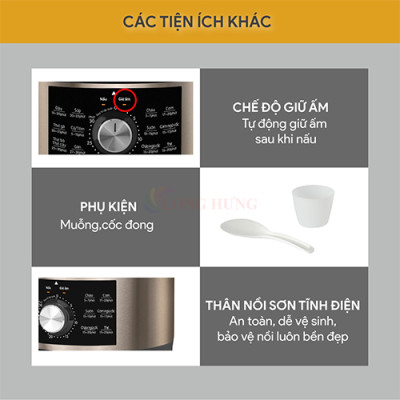 Nồi áp suất Bluestone 5 lít PCB-5648 - Hàng chính hãng