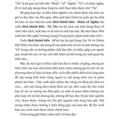 Sách thánh hiền Lễ - bản in 2025