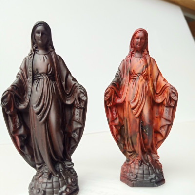 Tượng đức mẹ ban ơn bằng gỗ trắc kt cao 15×7×4cm