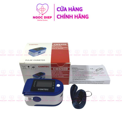 Máy đo SpO2 - Máy đo nồng độ oxy trong máu và nhịp tim qua đầu ngón tay CONTEC CMS50D