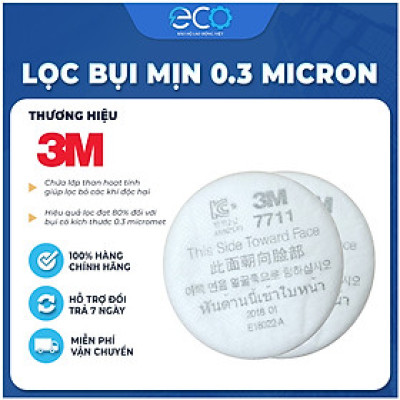 Tấm lọc bụi 3M 7711 tăng hiệu quả lọc khi kết hợp phin lọc