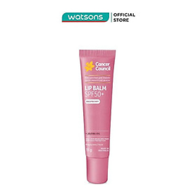 Son Dưỡng Chống Nắng Có Màu Cancer Council Lip Balm Raspberry SPF50+ 15g