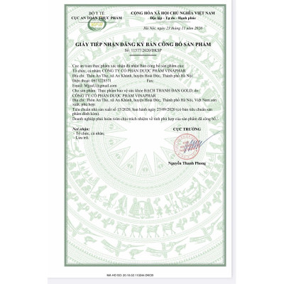 ￼Viên Uống Nhiệt Miệng BẠCH THANH ĐAN GOLD Vinaphar - Hộp 50 Viên - Giúp thanh nhiệt giải độc, Nhiệt Miệng