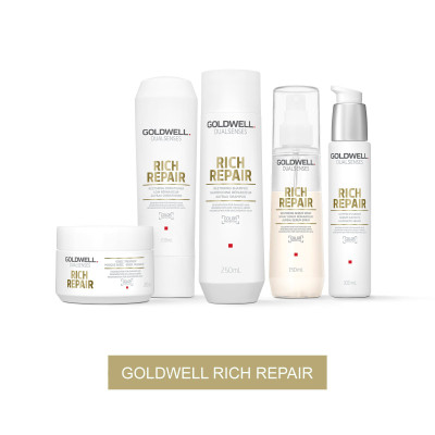 Dầu Gội Phục Hồi Tóc Hư Tổn Goldwell Rich Repair Phục Hồi Tóc Khô Xơ, Hư Tổn, Chẻ Ngọn Lên Tới 98%