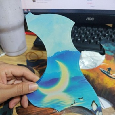 Miếng Dán Chống Trầy Guitar Acoustic – Thiết Kế 3D Phong Cảnh