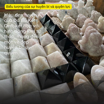 Kim tự tháp đá bồ kết đen NHASAN biểu tượng sức mạnh, bảo vệ và thu hút năng lượng tích cực