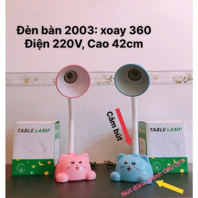 Đèn Học Để Bàn Hình Mèo Chống Cận, Có Ống Cắm Bút Cho Bé - Mẫu Mới - HÀNG CHÍNH HÃNG MINIIN