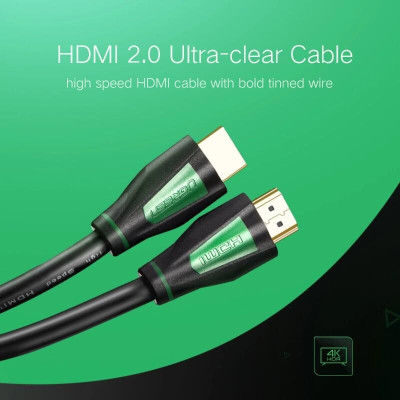 Ugreen UG30190HD116TK 1.5M màu Đen Cáp tín hiệu HDMI chuẩn 1.4 hỗ trợ phân giải 4K * 2K - HÀNG CHÍNH HÃNG