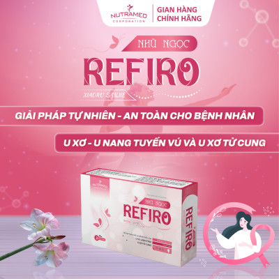 Viên uống Refiro hỗ trợ u xơ tử cung, u nang, u xơ tuyến vú lành tính (30 viên) - Nutramed