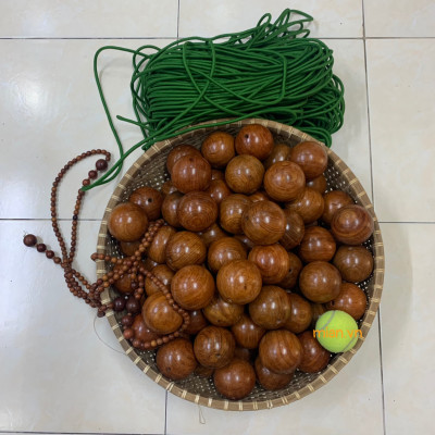 Vòng Lắc Eo Hạt Gỗ Hương Cao Cấp Hạt 6cm ( video , hình thật )