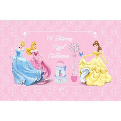 Tranh dán tường 3d 3 nàng công chúa - tranh dán phòng bé TB37