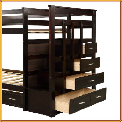 Giường 2 Tầng Juno Sofa 2 hộc kéo KT 1m 