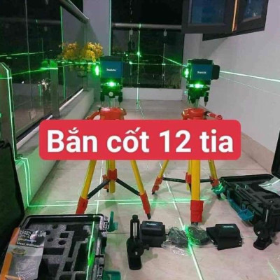 Máy cân bằng tia laser RAKUTEN 555 Máy bắn cốt, máy cân mực, Máy đánh thăng bằng laser 5 tia xanh thế hệ mới 2021