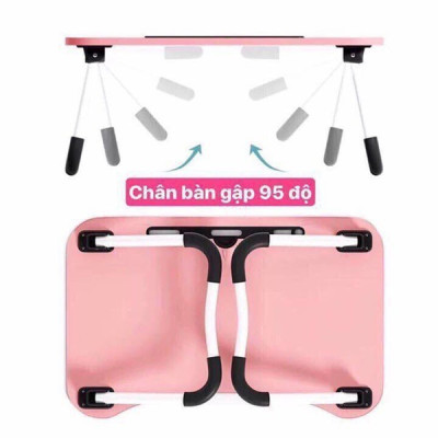 Bàn học gỗ gấp gọn,Bàn gỗ có khe cắm(Giao màu ngẫu nhiên)