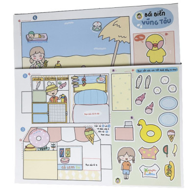 Bộ Tranh Tương Tác Cô Tiên Xanh - Bãi Biển Vũng Tàu