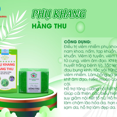 Phụ Khang Hằng Thu tặng kèm Hộp Uống Nội Tiết 