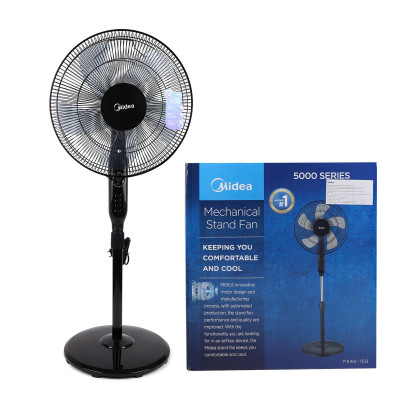 Quạt Đứng, Quạt Cây 5 Cánh Midea FS40-15Q (Quạt Điện Công Suất 55W, Chỉnh Gió 3 Tốc Độ, Có Chức Năng Hẹn Giờ)