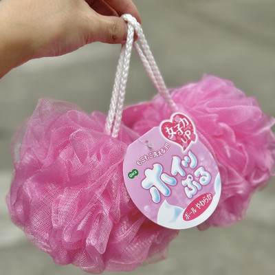 Bông tắm tròn tạo bọt mịn Kikron Ø12cm - Hàng Nội Địa Nhật Bản