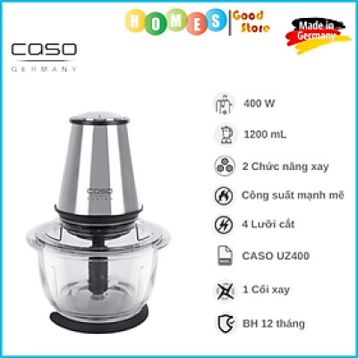 Máy Xay Thịt Đa Năng CASO UZ400, Dung Tích 1.2L, Công Suất 400W - Hàng Nhập Khẩu Đức