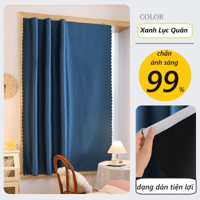 Rèm cửa sổ dán tường,rèm cửa sổ chống nắng, rèm phòng ngủ không cần khoan đục, tặng kèm miếng dán và dây buộc rèm