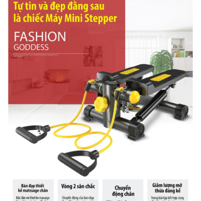 Máy chạy bộ tại chỗ Mini Stepper BG Máy Chạy Bộ Điện Gia Đình Nhỏ Gọn Màn Hình Điện Tử (hàng nhập khẩu)