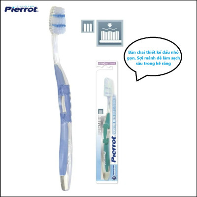 [ Mua 2 tặng 1 set kit ] Bàn chải đánh răng dành cho răng nhạy cảm PIERROT SENSITIVE