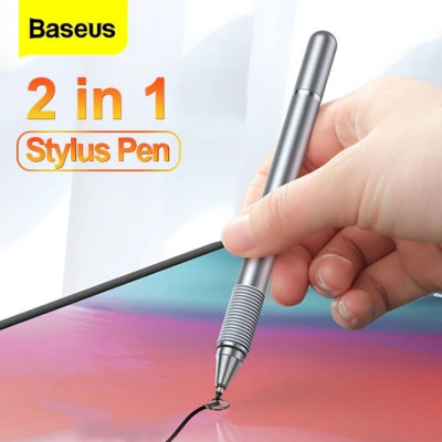 Bút cảm Baseus Golden Cudgel Capacitive Stylus Pen ACPCL 2 ứng điện dung  trong 1- Hàng chính hãng