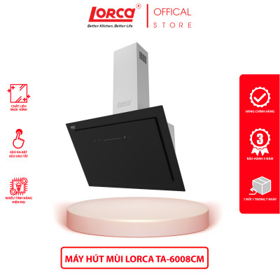 Máy Hút Mùi Kính Vát LORCA TA 6008CM - 70cm - Hàng Chính Hãng Cao Cấp Nhập Khẩu Nguyên Chiếc Malaysiaa