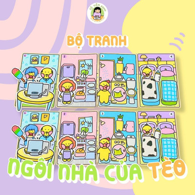 Bộ Tranh Tương Tác Cô Tiên Xanh - Ngôi Nhà Của Tèo