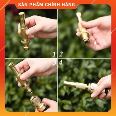 ️ Bộ dây vòi xịt nước rửa xe, tưới cây ,tăng áp 3 lần,loại 3m,5m 206587 cút sập,nối nhựa vàng+ móc khoá