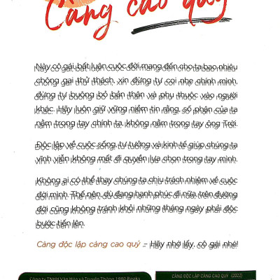 Càng Độc Lập Càng Cao Quý