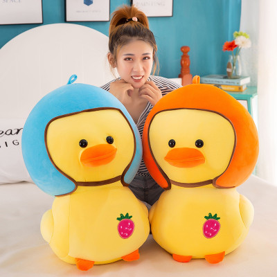 Gấu Bông Vịt Đội Nón Bảo Hiểm Dễ Thương Siêu Cưng (25cm--->40cm) Vải Miniso Mềm Mịn Êm Ái Hàng Cao Cấp, An Toàn Cho Trẻ Nhỏ