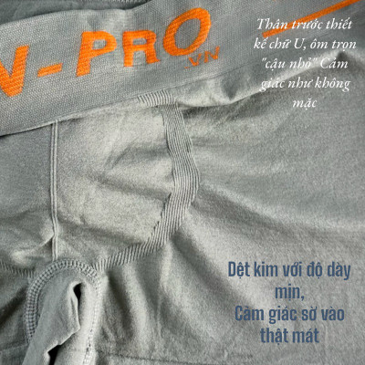 Combo 5 Quần Lót Nam Dệt Kim Menpro MP73 – Polyester 75D, Co Giãn, Thoáng Khí, Không Vết Hằn