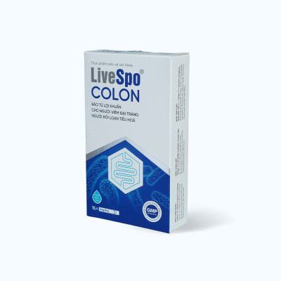 Dung dịch LIVESPO Colon bổ sung men vi sinh cải thiện viêm đại tràng, rối loạn tiêu hóa (15 ống)