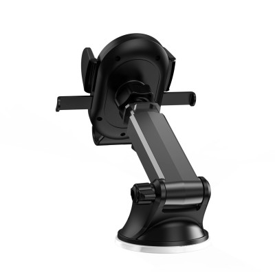 Giá đỡ điện thoại Wiwu CH012 Car Mount trên ô tô làm bằng hợp kim nhôm, có miếng đệm cao su chống trượt, giá đỡ ổn định, chắc chắn - Hàng chính hãng